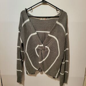 FTC With Love Womens Size Large Long Sleeves Pullover Sweater With knot in Front